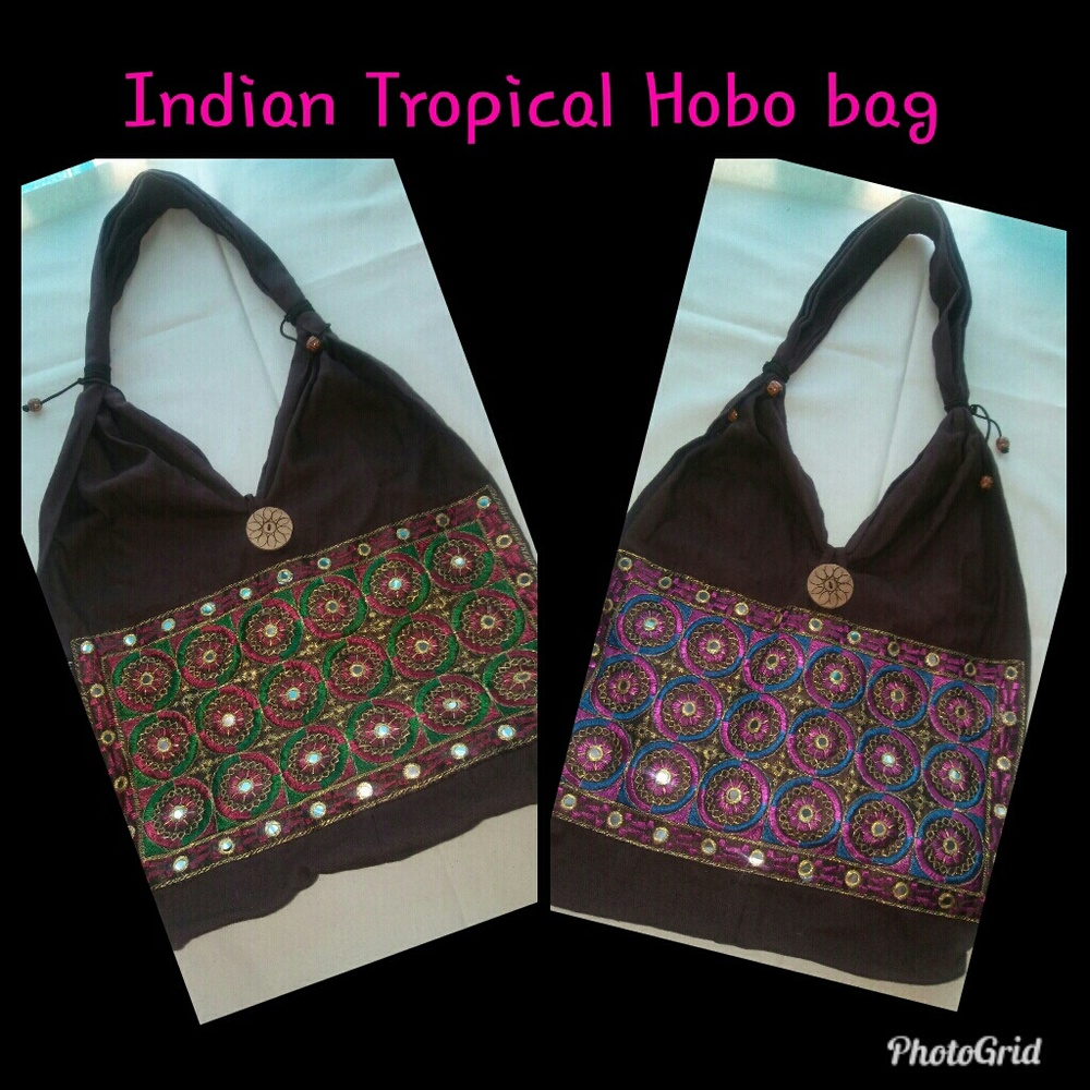 Chocolate Sparkle hobo bags